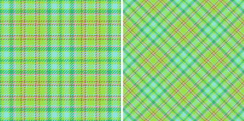 Fabric background check. Seamless textile pattern. Texture vector plaid tartan.