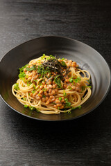 納豆パスタ