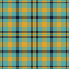Plaid seamless pattern. Check fabric texture. Vector textile print.