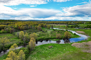 The Otterkill Creek winds through Campbell Hall and Goshen, New York