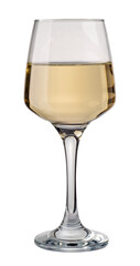 White wine goblet isolated