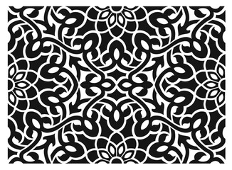 Classical floral seamless oriental ornament texture template