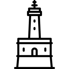 La Teignouse Lighthouse France Icon