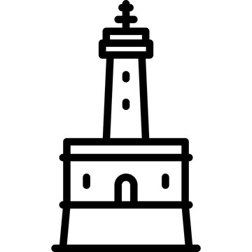 La Teignouse Lighthouse France Icon