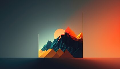 simple and modern backdrop design for elegant look generative ai