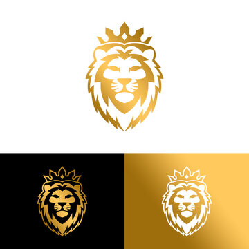 golden king lion logo