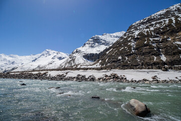 Various views of the Sissu valley
