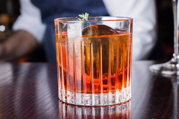 Blood Orange Whiskey Negroni