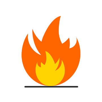 fire symbol.
burning fire vector.