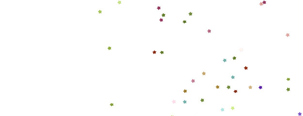colourful  XMAS stars background, sparkle lights confetti falling. magic shining Flying christmas stars on night