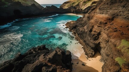 Timeless Journey: Hawaiian Trail and Ancient Landscapes - Generative AI