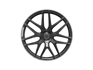 Car alloy wheel isolated on white background. New alloy wheel for a car on a white background....