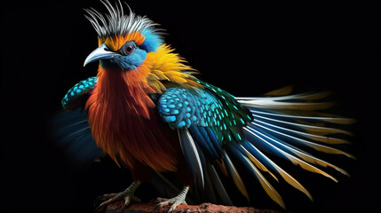 Obraz premium Beautiful bird. Generative AI.