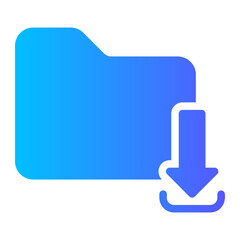 Obraz premium download gradient icon