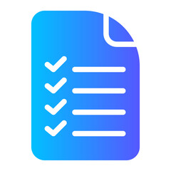 checklist gradient icon