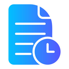 history gradient icon