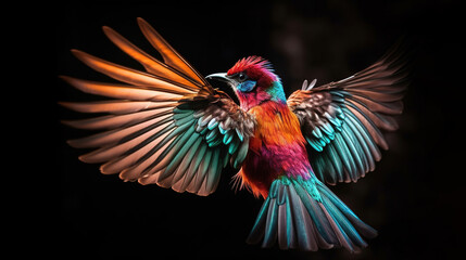 Beautiful bird. Generative AI.