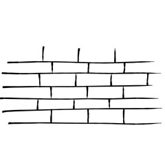 Brick wall vector