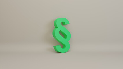 Paragraph Zeichen, grün