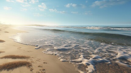 Beach With Water Shore Wave