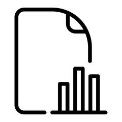 bar chart line icon