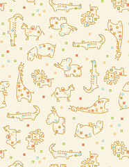 Naklejka premium Easy to edit vector file. Seamless pattern.