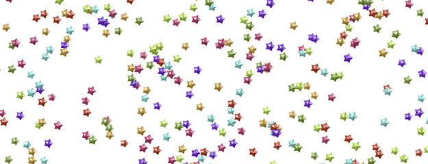 XMAS Stars - Banner with golden decoration. Festive border with falling glitter dust and stars.  png transparent