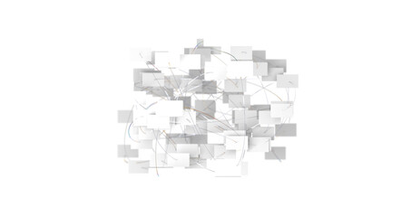 Abstract network of physical devices on the Internet using a network connection