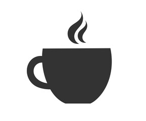 Coffee cup symbol icon. Png illustration.