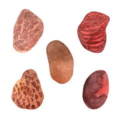 Set of abstract modern graphic elements. Dynamical colored forms and line.Template for the design of a logo, flyer or presentation.