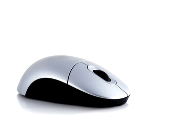 computer mouse on white background, modern style