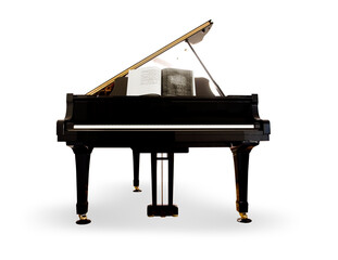 Grand Piano on white background