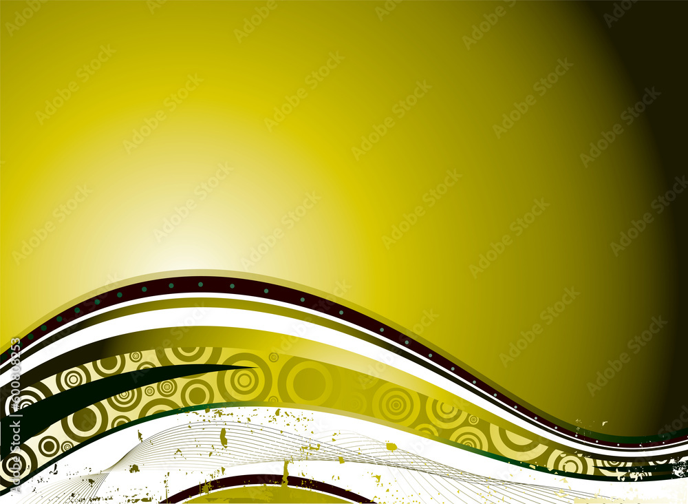 Poster golden abstract background design with room to add your own text