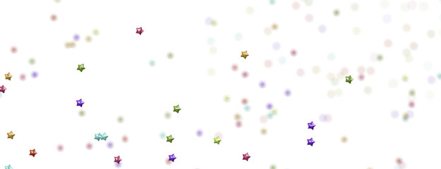 colorful Stars - modern 3d abstract png transparent