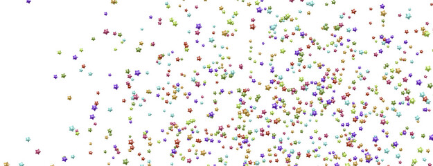 colorful Stars - Festive christmas card. Isolated illustration white background. - png transparent