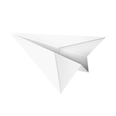 Paper airplane, folded origami paper as plane