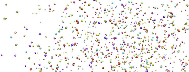 Obraz premium XMAS colored stars - png transparent