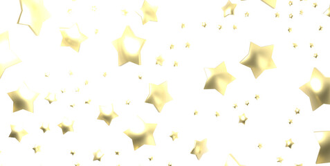 Stars - Glossy 3D Christmas star icon. Design element for holidays. -