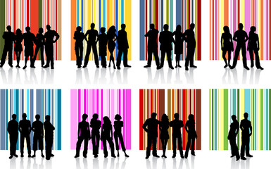 Various different groups of people © Designpics