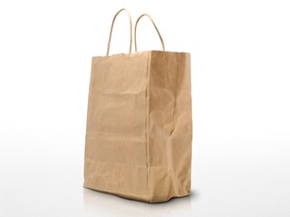 two ecological shopping bag on a white grey background one is blurred