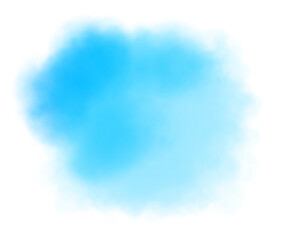 Blue color vector hand drawn watercolor liquid stain. Abstract aqua smudges scribble drop element for design, illustration, wallpaper, card