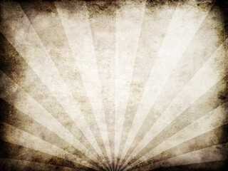 2d illustration of an old paper texture with rays - obrazy, fototapety, plakaty
