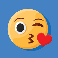 Flying Kiss Face Emoji
