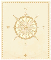 Vector Compass. Great for any "direction" you want to go...     Vector illustration.