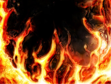 abstract fire background generated in the  computer