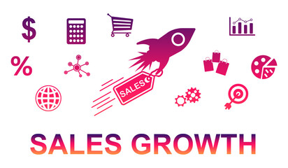 Concept of sales growth