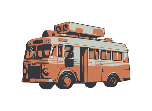 Old fashioned bus delivers adventure tourism