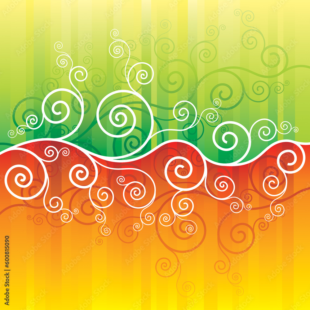 Poster vector of spring and summer abstract background