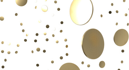 Glittering golden confetti png. Glittering golden confetti falls from above on transparent background. Celebrate festivals.