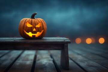 Obraz premium spooky halloween pumpkin